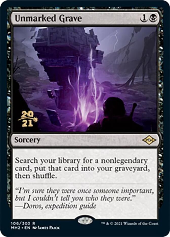 Unmarked Grave [Modern Horizons 2 Prerelease Promos] | North Game Den