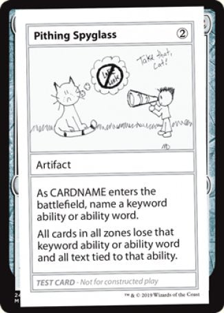 Pithing Spyglass (2021 Edition) [Mystery Booster Playtest Cards] | North Game Den
