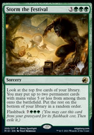 Storm the Festival (Promo Pack) [Innistrad: Midnight Hunt Promos] | North Game Den