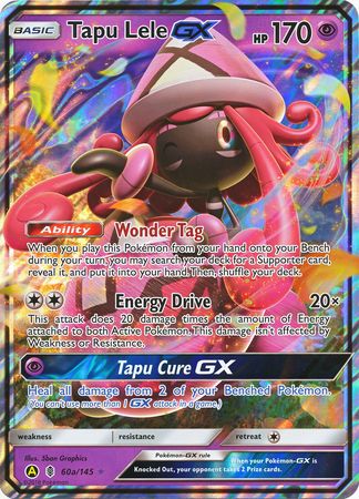 Tapu Lele GX (60a/145) (Alternate card) (Jumbo Card) [Sun & Moon: Guardians Rising] | North Game Den