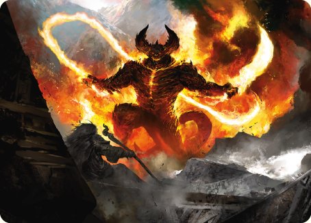 The Balrog, Flame of Udun Art Card [The Lord of the Rings: Tales of Middle-earth Art Series] | North Game Den