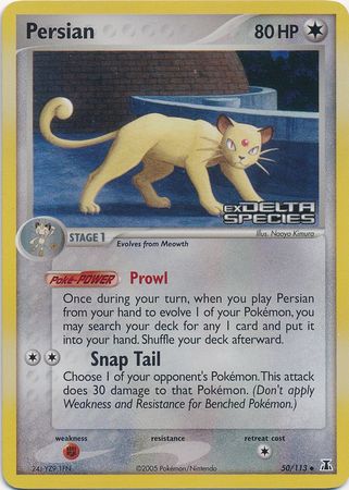 Persian (50/113) (Stamped) [EX: Delta Species] | North Game Den