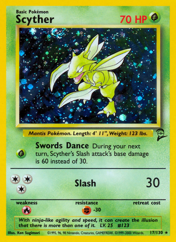 Scyther (17/130) [Base Set 2] | North Game Den