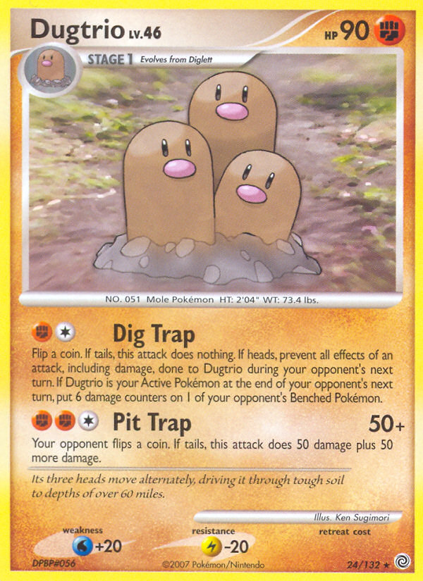 Dugtrio (24/132) [Diamond & Pearl: Secret Wonders] | North Game Den