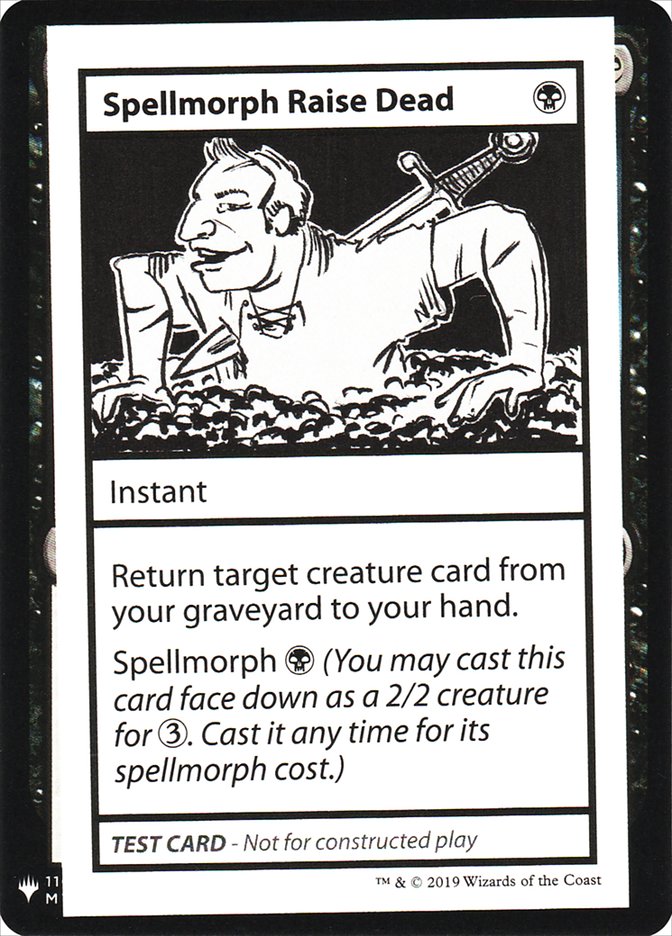 Spellmorph Raise Dead [Mystery Booster Playtest Cards] | North Game Den