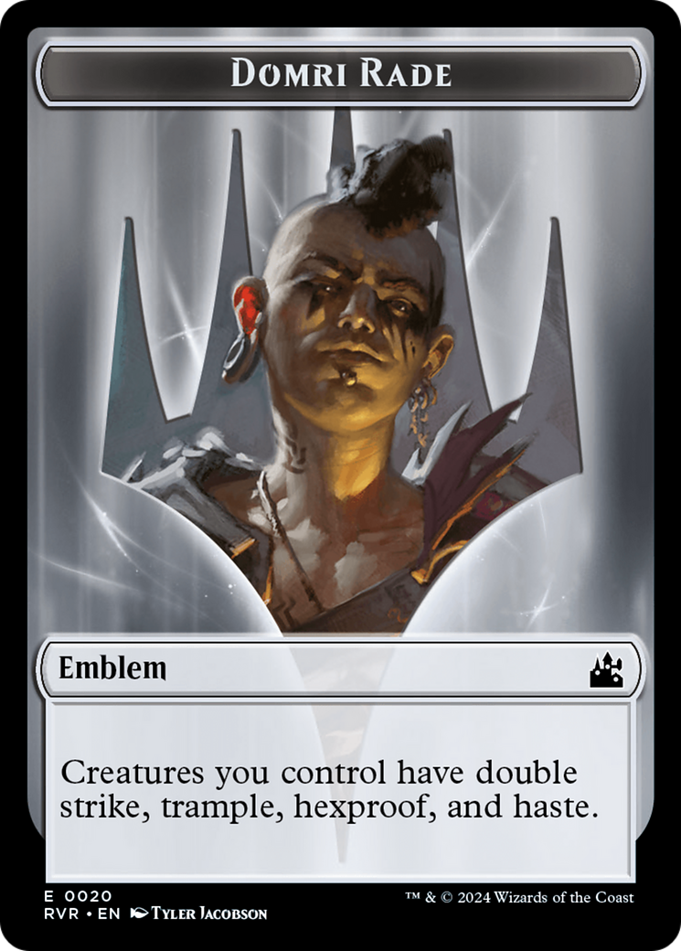 Domri Rade Emblem [Ravnica Remastered Tokens] | North Game Den