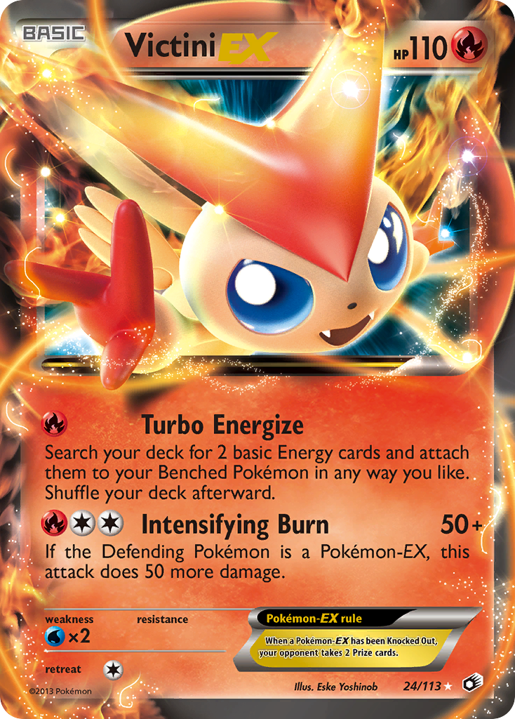 Victini EX (24/113) [Black & White: Legendary Treasures] | North Game Den