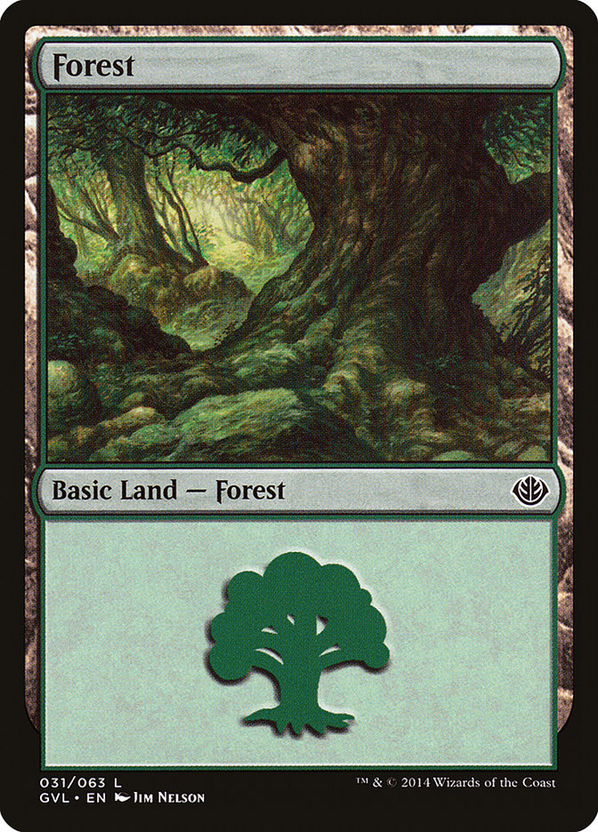 Forest (31) (Garruk vs. Liliana) [Duel Decks Anthology] | North Game Den