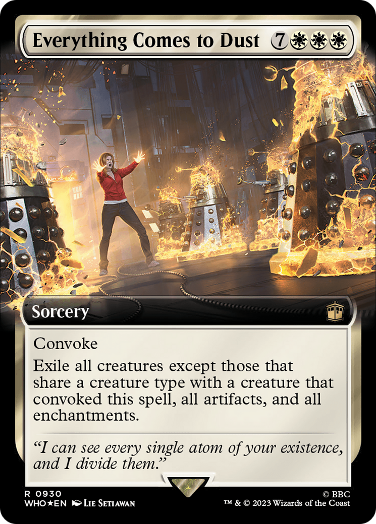 Everything Comes to Dust (Extended Art) (Surge Foil) [Doctor Who] | North Game Den