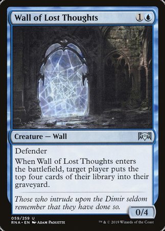 Wall of Lost Thoughts [Ravnica Allegiance] | North Game Den