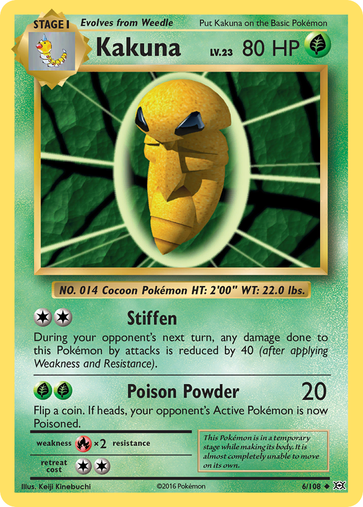 Kakuna (6/108) [XY: Evolutions] | North Game Den