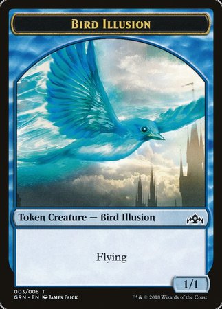 Bird Illusion Token [Guilds of Ravnica Tokens] | North Game Den