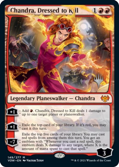 Chandra, Dressed to Kill (Promo Pack) [Innistrad: Crimson Vow Promos] | North Game Den