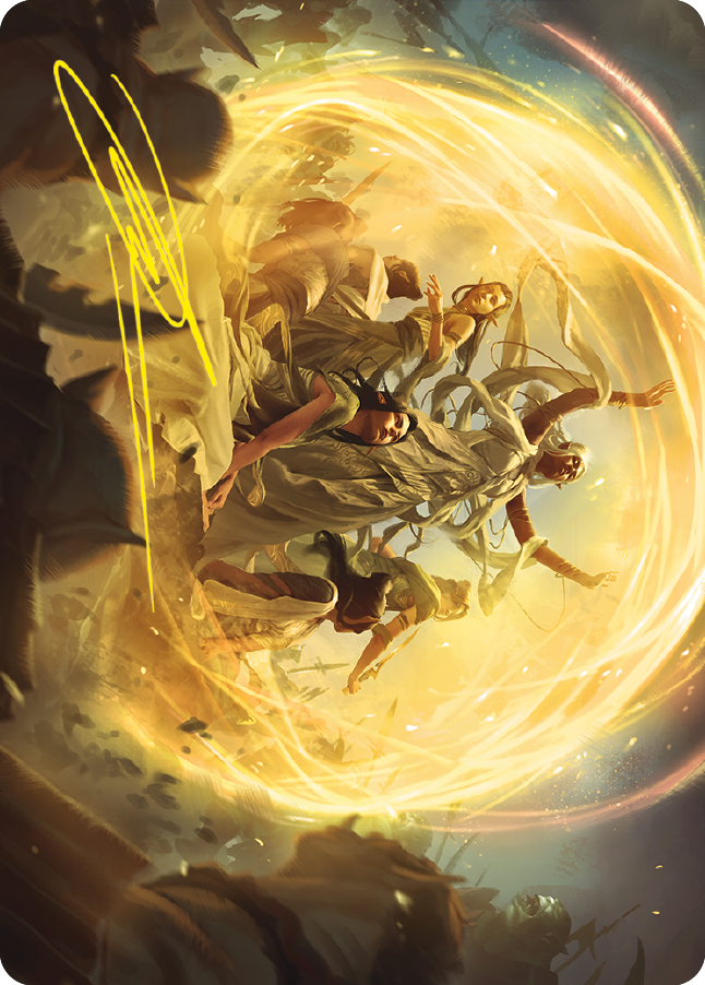 Heroic Intervention Art Card (Gold-Stamped Signature) [The Lord of the Rings: Tales of Middle-earth Art Series] | North Game Den