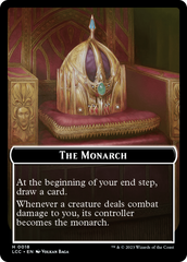 The Monarch // Dinosaur Double-Sided Token [The Lost Caverns of Ixalan Commander Tokens] | North Game Den