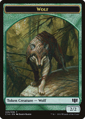 Treefolk // Wolf Double-sided Token [Commander 2014 Tokens] | North Game Den