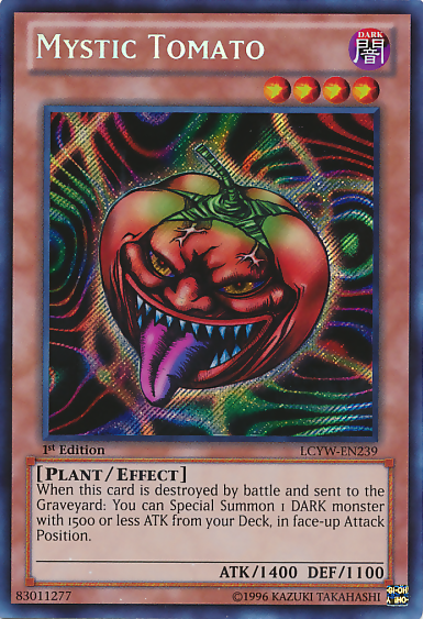 Mystic Tomato [LCYW-EN239] Secret Rare | North Game Den