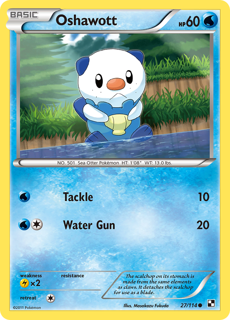 Oshawott (27/114) [Black & White: Base Set] | North Game Den