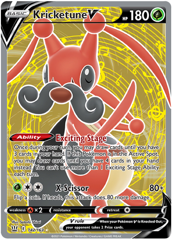 Kricketune V (142/163) [Sword & Shield: Battle Styles] | North Game Den