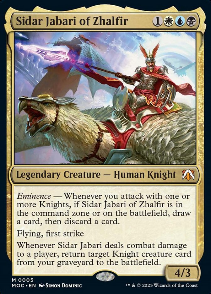 Sidar Jabari of Zhalfir [March of the Machine Commander] | North Game Den
