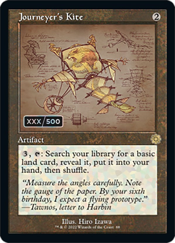 Journeyer's Kite (Retro Schematic) (Serial Numbered) [The Brothers' War Retro Artifacts] | North Game Den