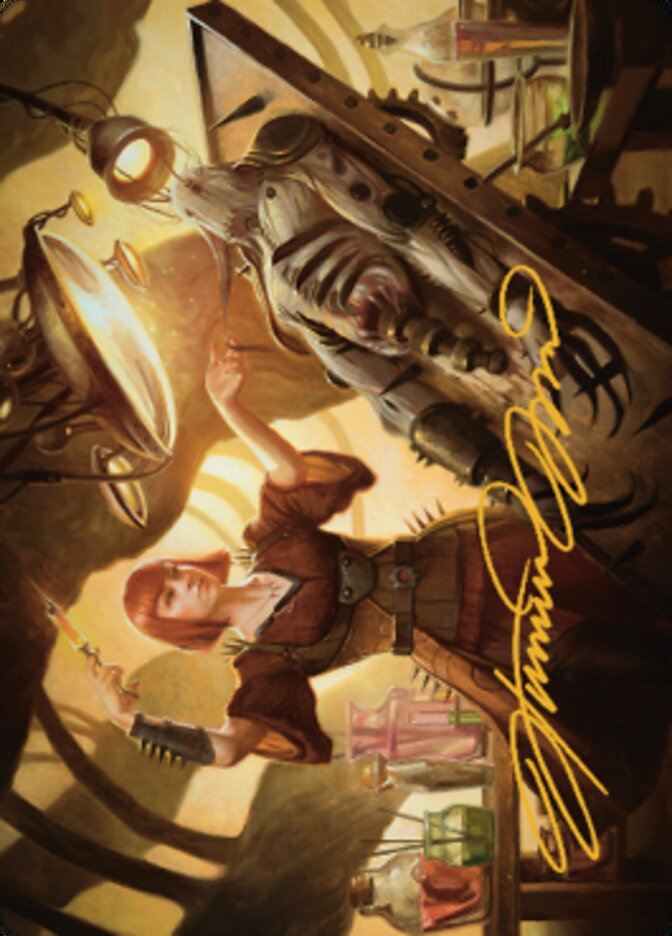 Ashnod, Flesh Mechanist Art Card (Gold-Stamped Signature) [The Brothers' War Art Series] | North Game Den