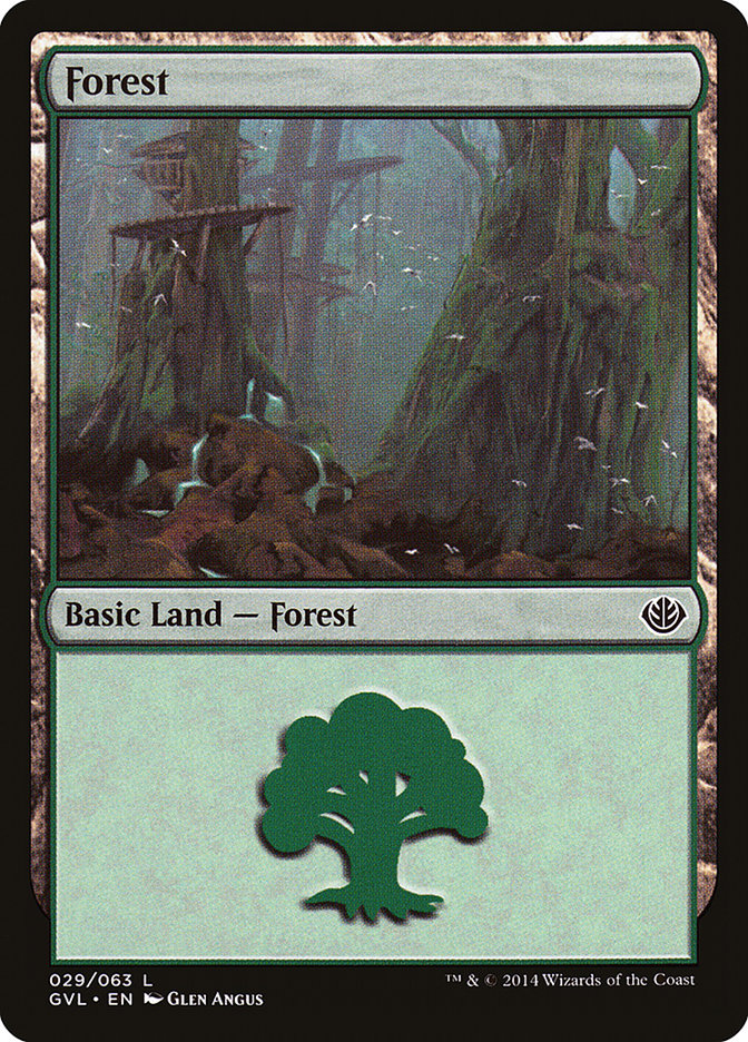 Forest (29) (Garruk vs. Liliana) [Duel Decks Anthology] | North Game Den