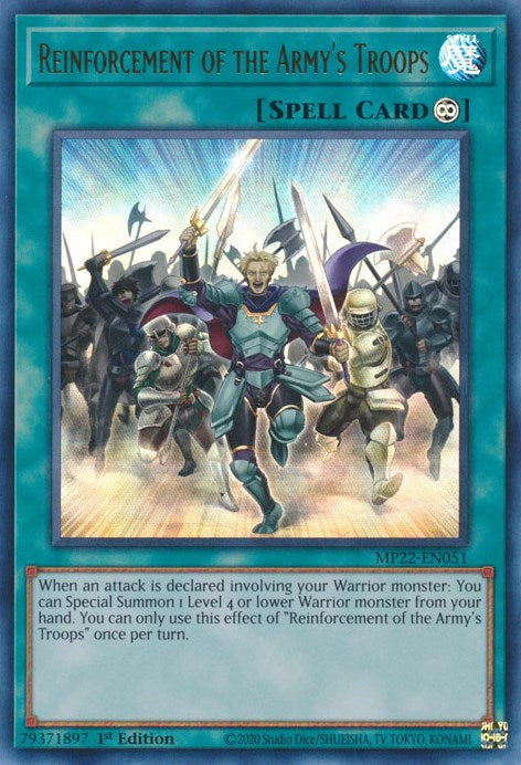 Reinforcement of the Armys Troops [MP22-EN051] Ultra Rare | North Game Den