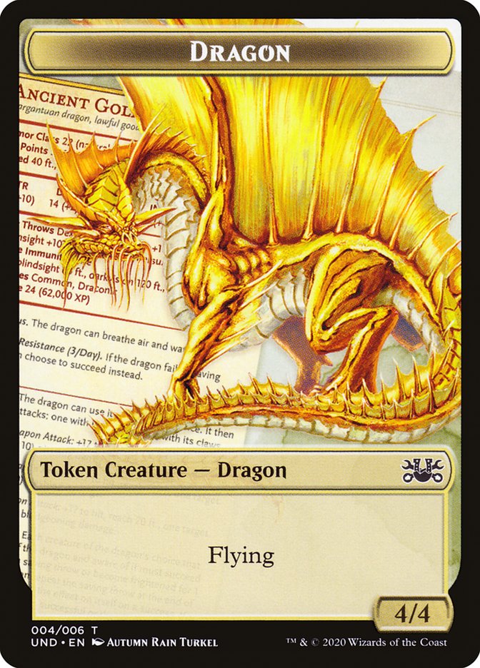 Beeble // Dragon Double-sided Token [Unsanctioned Tokens] | North Game Den