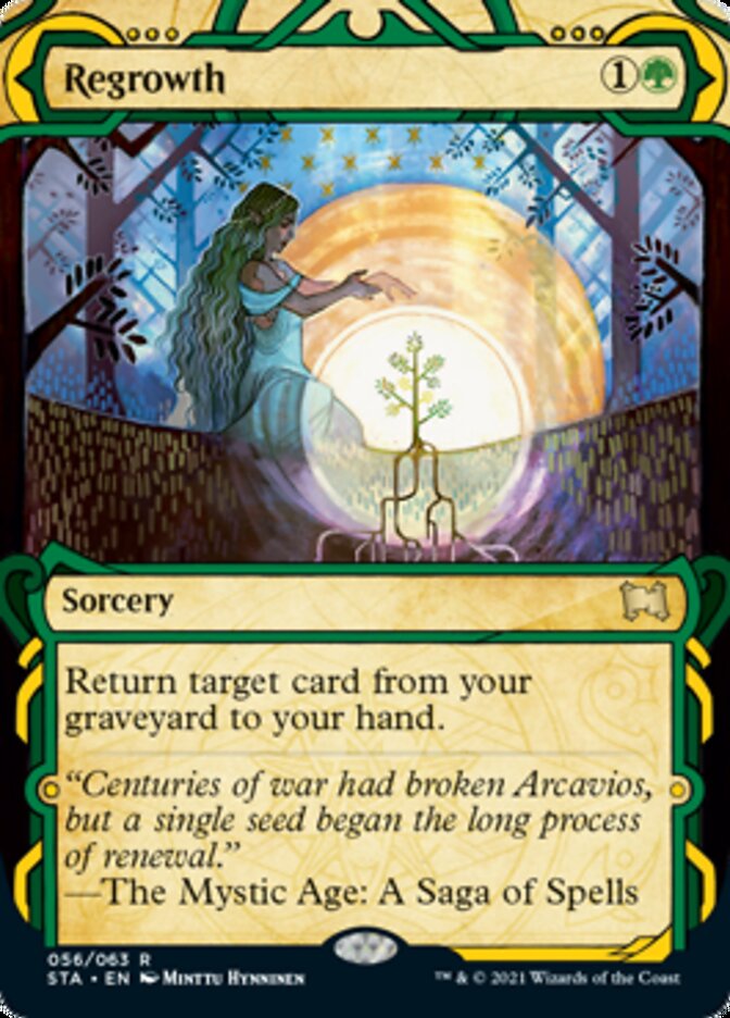 Regrowth (Etched Foil) [Strixhaven Mystical Archive] | North Game Den