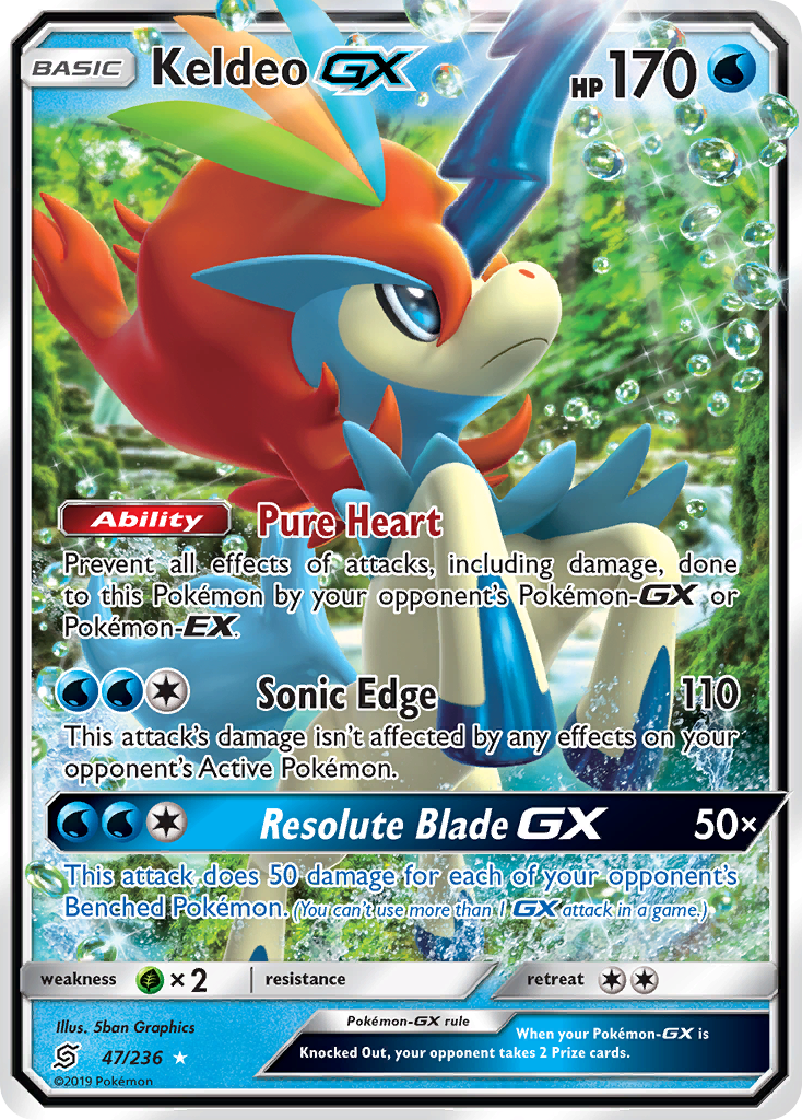 Keldeo GX (47/236) [Sun & Moon: Unified Minds] | North Game Den