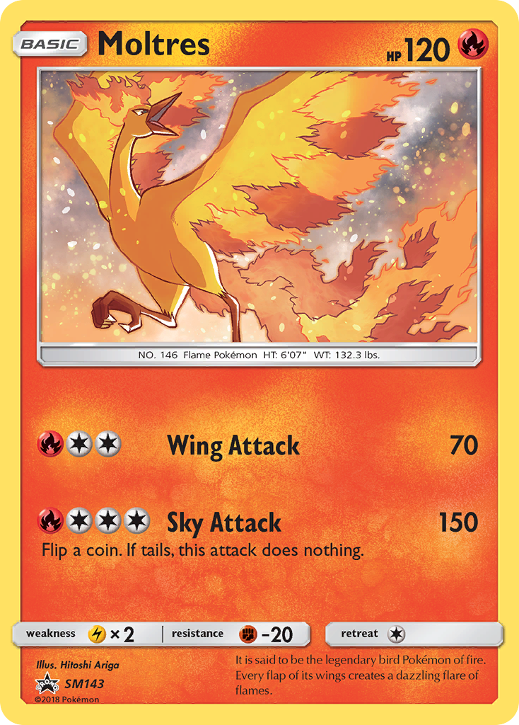 Moltres (SM143) [Sun & Moon: Black Star Promos] | North Game Den