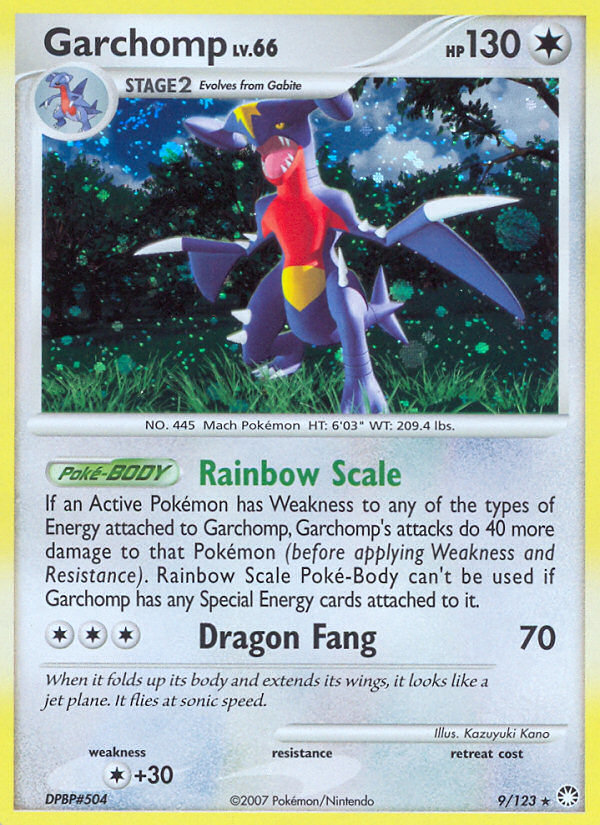 Garchomp (9/123) [Diamond & Pearl: Mysterious Treasures] | North Game Den