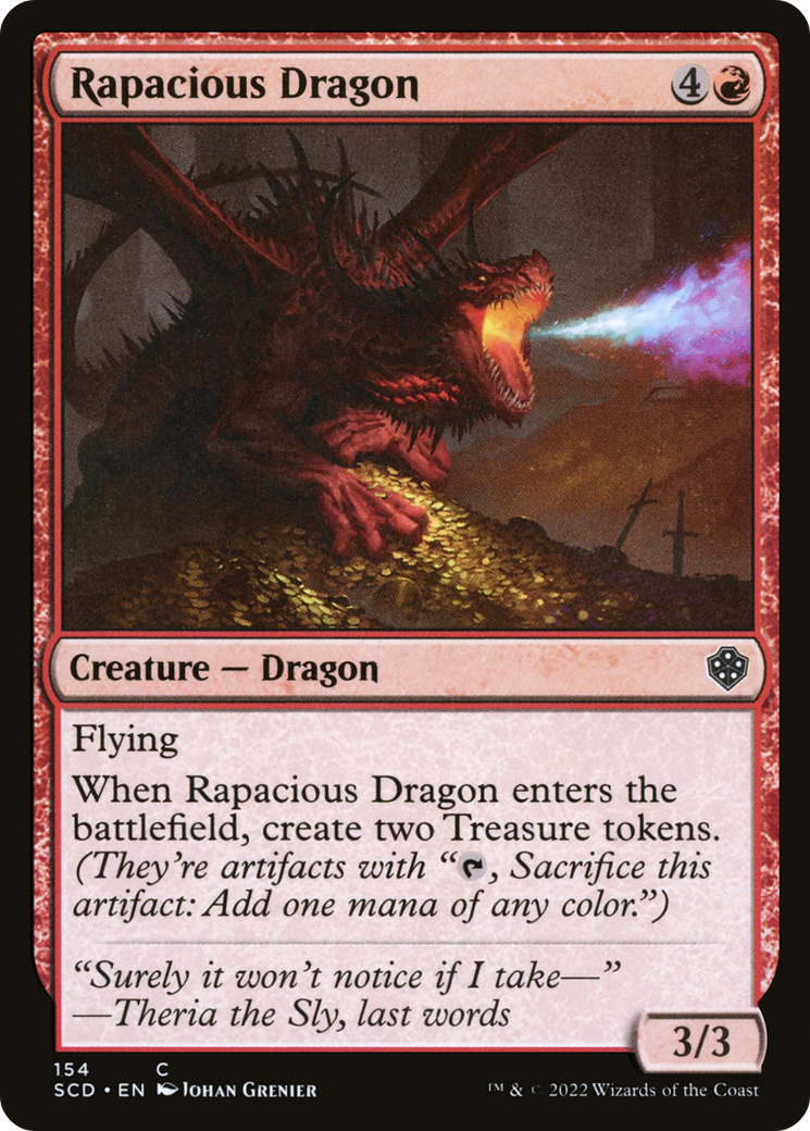 Rapacious Dragon [Starter Commander Decks] | North Game Den