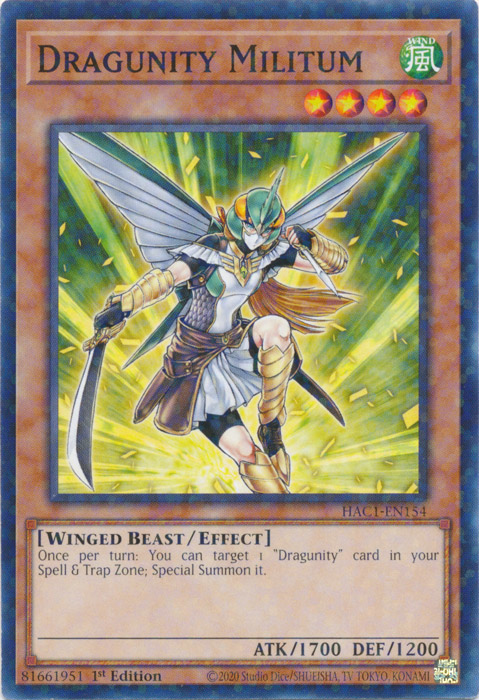 Dragunity Militum (Duel Terminal) [HAC1-EN154] Common | North Game Den