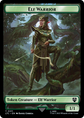 Elf Warrior // Insect Double Sided Token [The Lord of the Rings: Tales of Middle-Earth Commander Tokens] | North Game Den