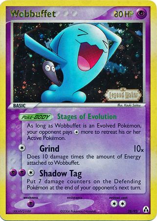 Wobbuffet (28/92) (Stamped) [EX: Legend Maker] | North Game Den