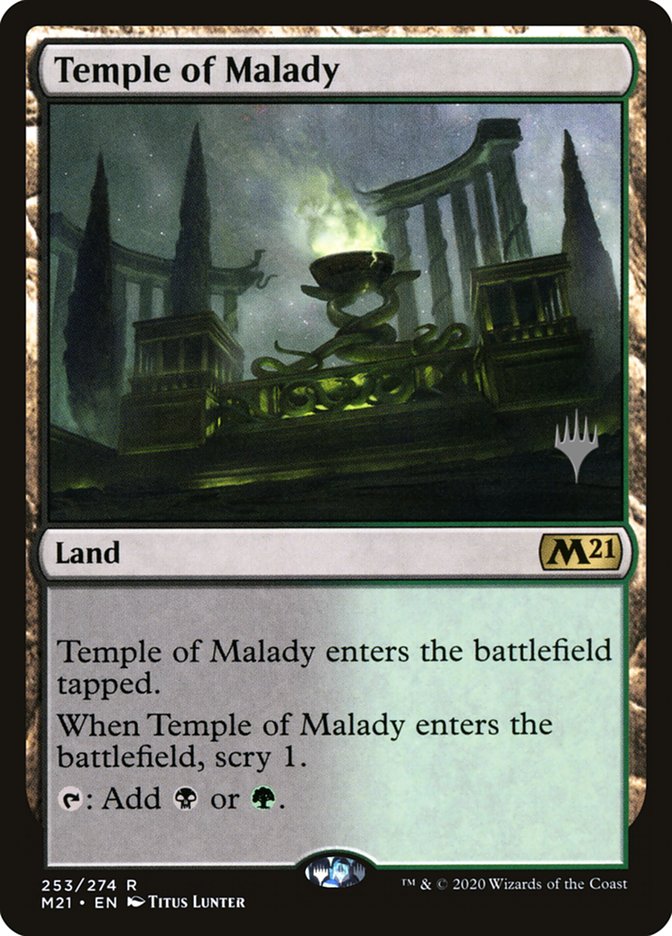 Temple of Malady (Promo Pack) [Core Set 2021 Promos] | North Game Den