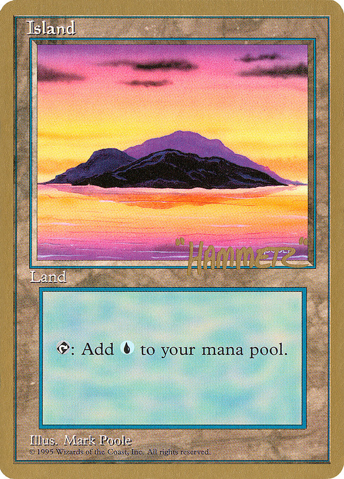 Island (shr368) (Shawn "Hammer" Regnier) [Pro Tour Collector Set] | North Game Den