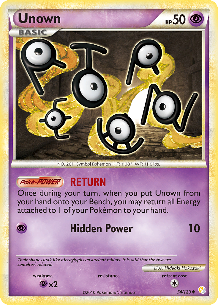 Unown (54/123) [HeartGold & SoulSilver: Base Set] | North Game Den