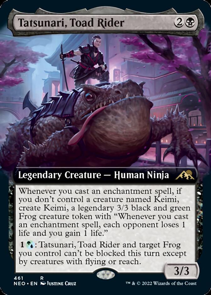 Tatsunari, Toad Rider (Extended) [Kamigawa: Neon Dynasty] | North Game Den