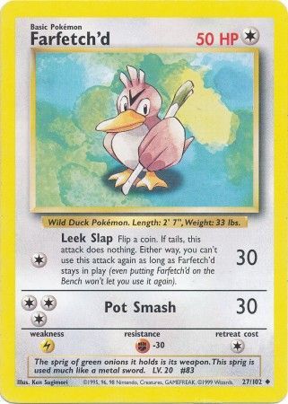 Farfetch'd (27/102) [Base Set Unlimited] | North Game Den