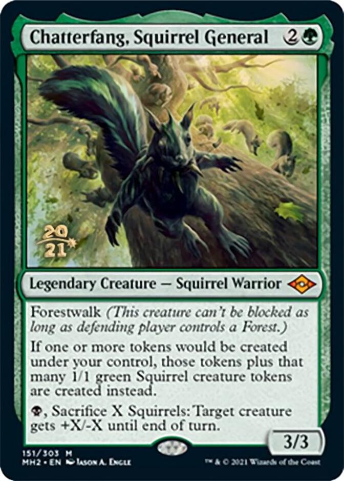 Chatterfang, Squirrel General [Modern Horizons 2 Prerelease Promos] | North Game Den