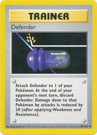 Defender (80/102) [Base Set Shadowless Unlimited] | North Game Den