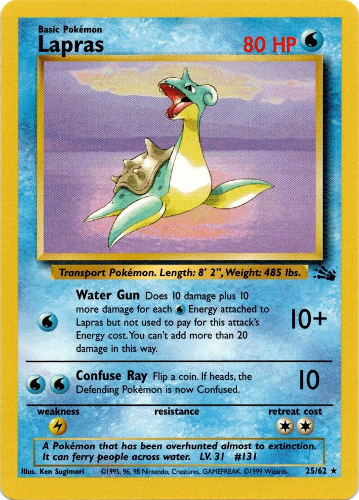 Lapras (25/62) [Fossil Unlimited] | North Game Den