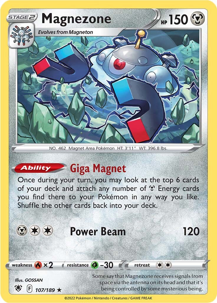 Magnezone (107/189) (Theme Deck Exclusive) [Sword & Shield: Astral Radiance] | North Game Den