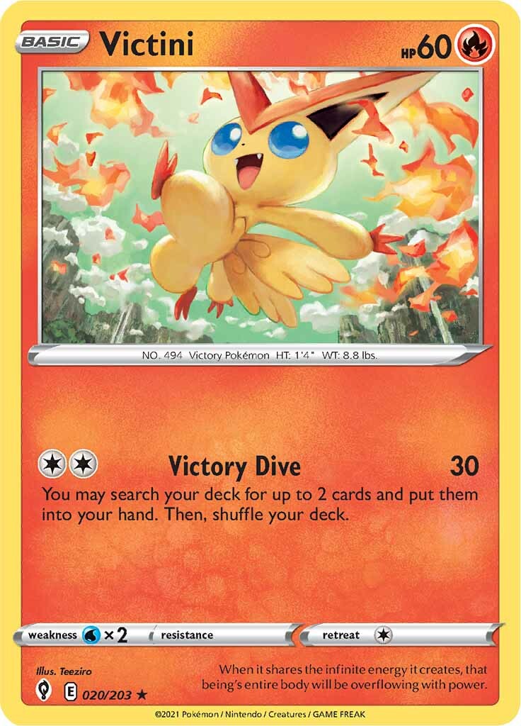 Victini (020/203) [Sword & Shield: Evolving Skies] | North Game Den