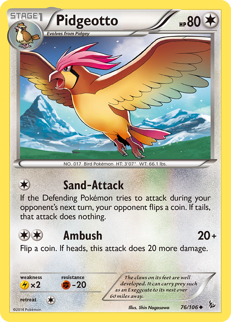 Pidgeotto (76/106) [XY: Flashfire] | North Game Den