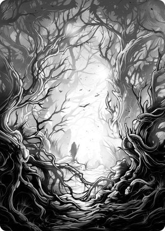 Forest 1 Art Card [Innistrad: Midnight Hunt Art Series] | North Game Den