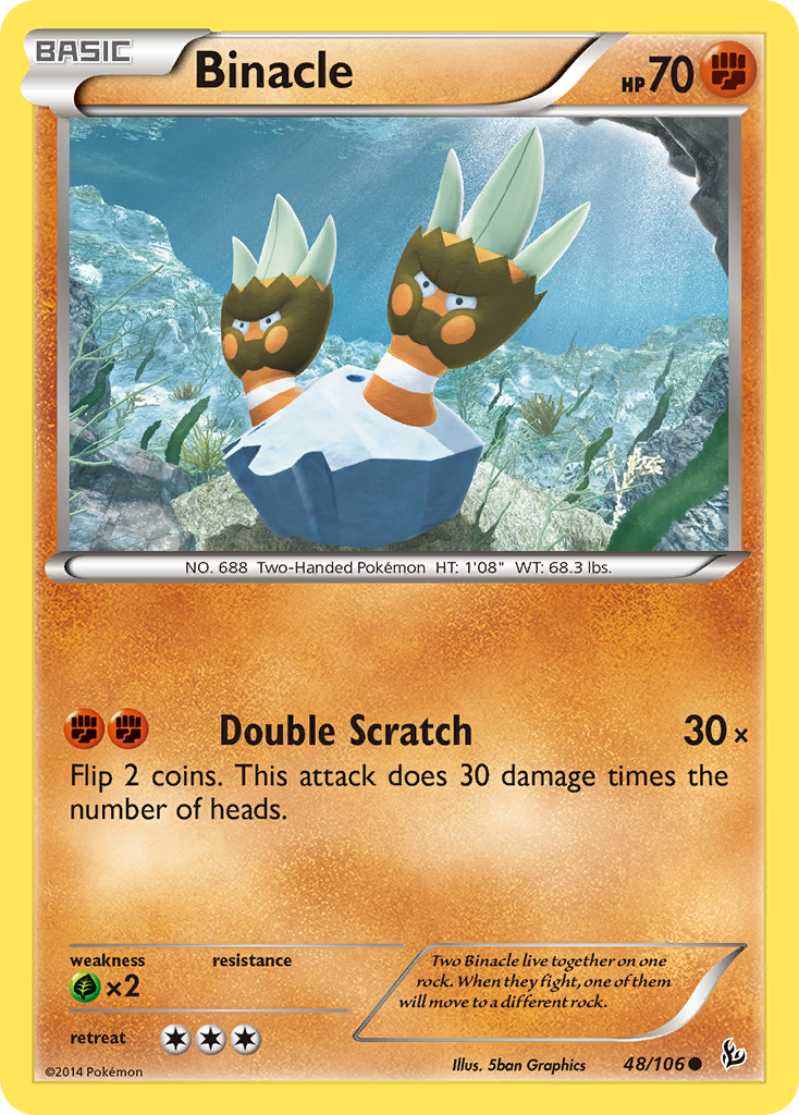 Binacle (48/106) [XY: Flashfire] | North Game Den